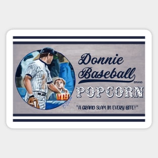 Donnie Baseball Popcorn Sticker